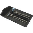 WERA ヴェラ 17点組 差込6.35mm ステンレス製 ドライバービット ハンドルセット 収納ポーチ付 071117 工具 ツール DIY 作業工具
