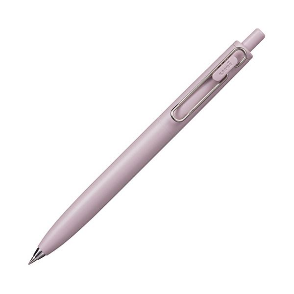 （まとめ）三菱鉛筆 ゲルインクボールペンユニボール ワンF 0.38mm 黒 （軸色：Fピンク（花霞）） UMNSF38F.13 1本【×10セット】