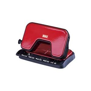 (まとめ)マックス 軽あけパンチSCOOVA DP-15T/R 赤 DP90125【×10セット】