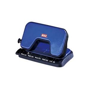 (まとめ)マックス 軽あけパンチSCOOVA DP-15T/B 青 DP90124【×10セット】