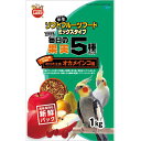 (まとめ)マルカン 毎日の果実5種ブレンド オカメインコ用 1kg 鳥エサ 【×2セット】【代引不可】