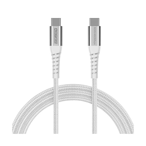 ʤޤȤ ɥƥåType-C to C ֥ PD60W480Mbps 1.0m ۥ磻 APC-V1006CC-U2-W...