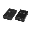 StarTech.com Cat6対応 1ポートUSB2.0エクステンダー延長器 最大50m延長 ブラック USB2001EXTV1個