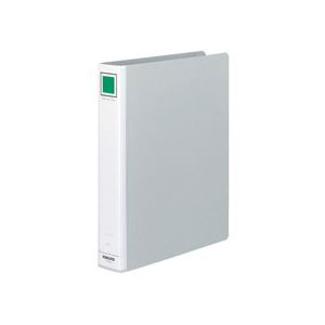 （まとめ）チューブファイル＜エコ＞ 片開き A4タテ 40mmとじ シルバー 10冊