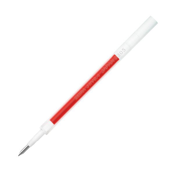 (まとめ) ゼブラジェルボールペン替芯 JRV-0.4芯 オレンジ P-RJRV4-OR 1セット(10本) 【×2セット】