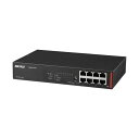 バッファロー レイヤー2 GigaPoEアンマネージスイッチ 8ポート ブラック BS-GU2108P 1台(2)