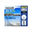 Maxell f[^pu[CfBXN BD-R DL 50GB uPLAIN STYLEv (1?4{Ή)CNWFbgv^[Ή (5pbN) BR50PPLWPB.5S 1