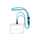 (まとめ) オープン工業 吊り下げ名札 フック式 ヨコ名刺 1枚 ミントブルー NL-22P-MBU 【×10セット】