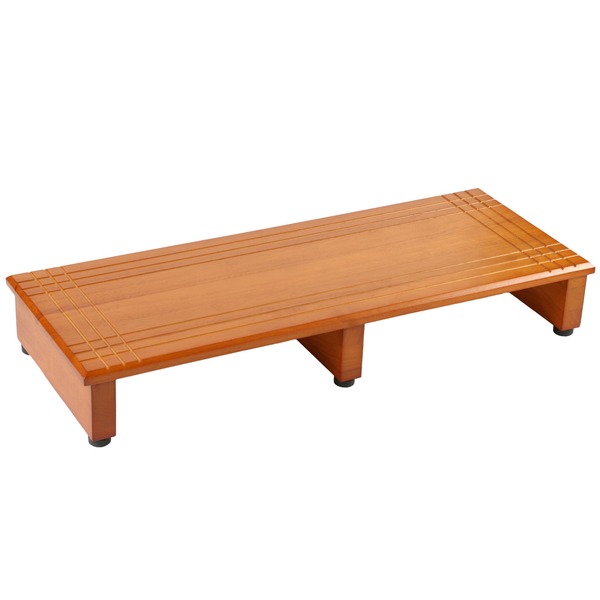 玄関踏み台/ステップ台【大】 木製 段差(高さ)調節機能付き 幅90cm