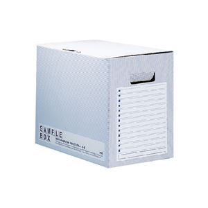 プラスサンプルボックスエコノミータイプ A4ヨコ 背幅200mm ブルー FL-002SB 1セット（20個）