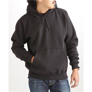 裏起毛 パーカー XXLサイズ ブラック BIG 9オンス 綿混 ポリエステル アウトドア スポーツ 通学 衣類