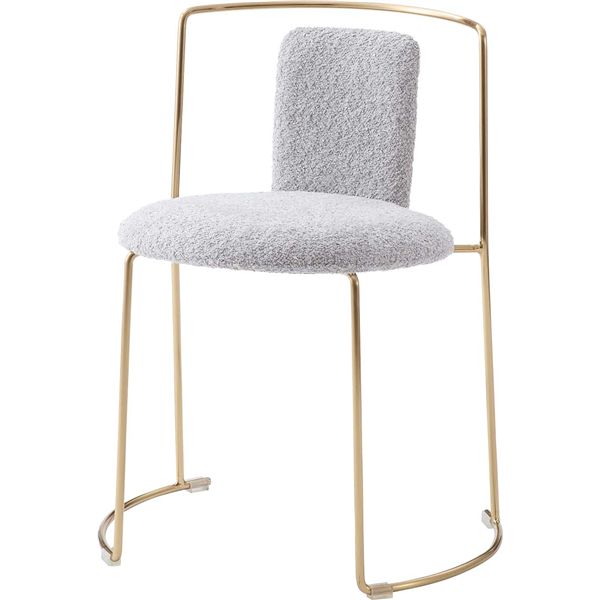 チェア グレー （約W53.5×D48×H71×SH48cm） 完成品