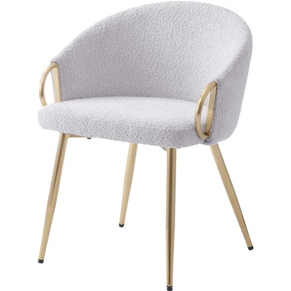 アームチェア グレー （約W54×D50×H69×SH45cm） 組立式