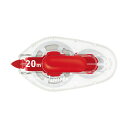 プラス 修正テープホワイパーLT 6mm幅×20m レッド WH-1406 1セット(10個)