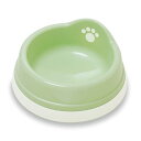 (まとめ)すべり止め付きペット皿 ミニ ライトグリーン【×5セット】 (犬猫用品/食器)