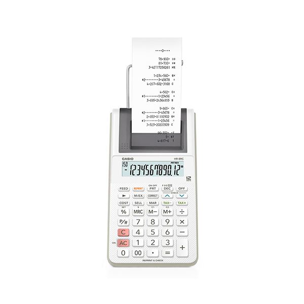 カシオ プリンター電卓HR-8RC-WE 1台