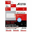 エーワン 宛名シール/パソコンプリンタ&ワープロラベルシール 【パナソニック/A4 12面 100枚】 28312