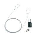 サンワサプライ パソコンセキュリティワイヤーロック(ダイヤル錠タイプ) SL-58 1パック