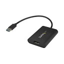 StarTech.com USB 3.0-DisplayPort ディスプレイ変換アダプタ オス/メス ブラック 4K/30Hz対応USB32DPES2 1個