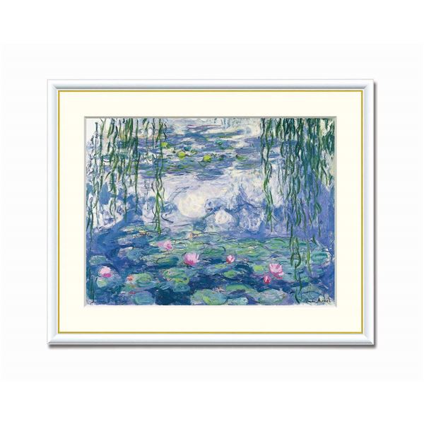 〔 睡蓮のとき 〕 睡蓮 クロード・モネ F6 「睡蓮」JI22S 名画額 額縁 額 フレーム