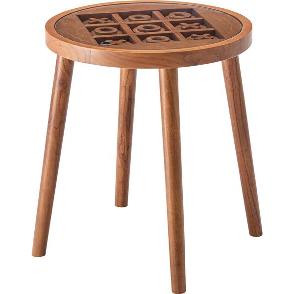 楽天西新オレンジストアボードゲームテーブル ブラウン （約W45×D45×H50cm） 組立式