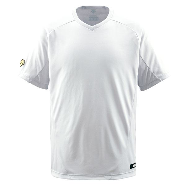 デサント（DESCENTE） ベースボールシャツ（Vネック） （野球） DB202 Sホワイト O