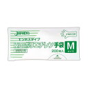 (まとめ) ジャパックス外エンボスタイプ HDポリエチレン手袋 M PGH-02 1パック(200枚) 【×5セット】