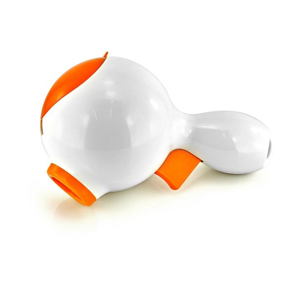 スナックランチャ ホワイト＆オレンジ (犬用玩具)