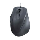 エレコム 静音有線マウス EX-G 5ボタン XLサイズ(左手用) ブラック M-XGXL31UBSKBK 1個(2)