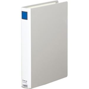 キングジム パイプ式ファイル/スーパードッチ脱着イージー 【A4/タテ型】 10冊入り とじ厚：30mm 2473GXA グレー