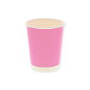 シモジマHEIKO 紙コップ ペーパーカップ アイス・ホット兼用 8オンス(295ml) ピンク 口径80mm #0045359311セット(1000個:50個...