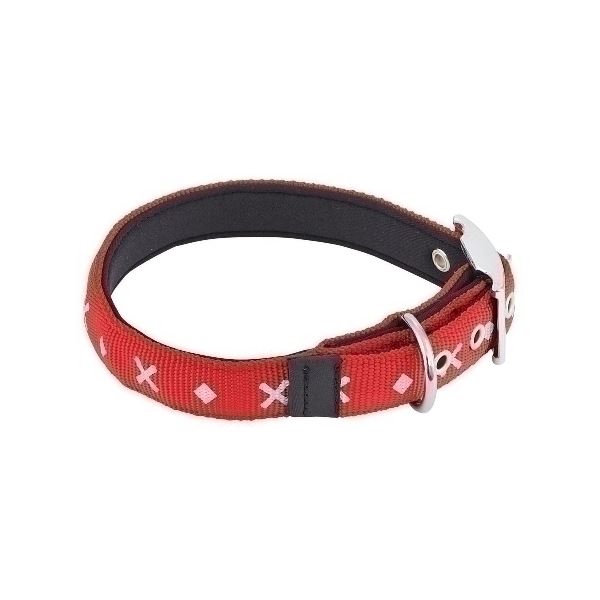 ヤマヒサ BP クロスダイヤカラー L 赤 【ペット用品】