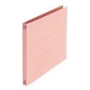 (業務用5セット) プラス フラットファイル/紙バインダー 【A4/2穴 10冊入り】 ヨコ型 No.022N 桃