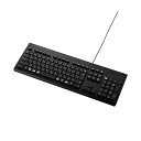 エレコム 洗える 抗菌 有線キーボードブラック TK-WS01UMKBK 1台(2)