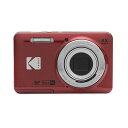 コダックコンパクトデジタルカメラ PIXPRO レッド FZ55RD2A 1台(2)