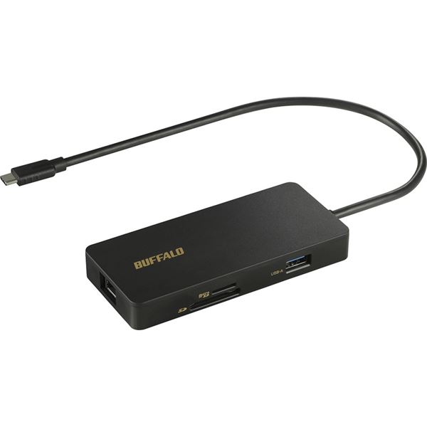 バッファロー(サプライ) USB Type-C接続 ドッキングステーション PD対応 CR付 ブラック LUD-U3-CGCBK