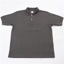 ポロシャツ L ダークグレー ドライメッシュ アクティブ 半袖 ポロ シャツ トップス ビジネス 通勤 スポーツ 衣類