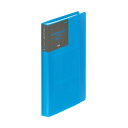 (まとめ) プラスシンプルカードホルダー ハンディ 120名用 ヨコ入れ ブルー FL-301NS 1冊 【×5セット】