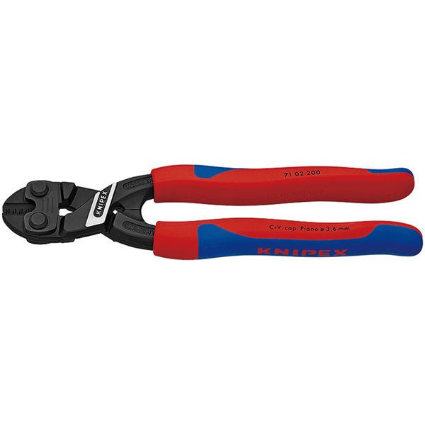 KNIPEX クニペックス 小型クリッパー コンフォート サイズ62×21×200mm パック入 7102-200SB