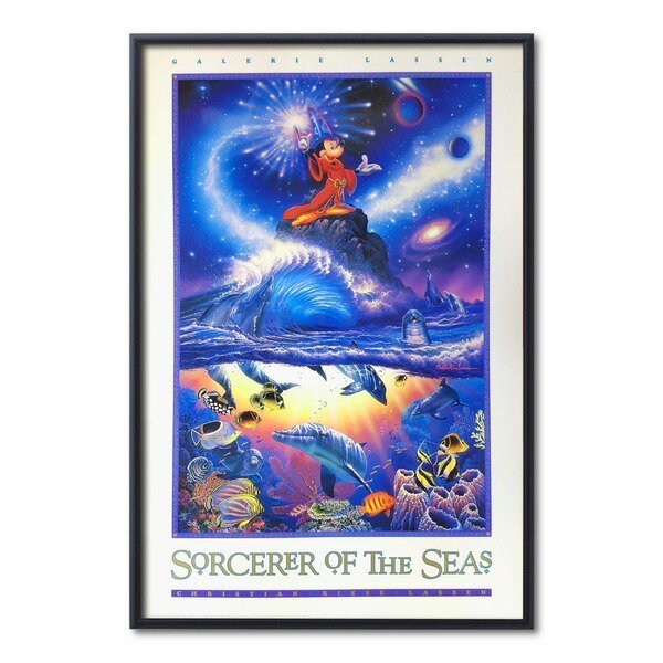 Christian Riese Lassen クリスチャン ラッセン ポスター額装 ポスター額 ソーサラーオブシー 額縁 額 フレーム