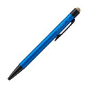 (まとめ) 三菱鉛筆ジェットストリーム スタイラス 単色ボールペン&タッチペン 0.7mm 黒 (軸色:シャイニーブルー)SXNT8235N7P33 1本 【×...