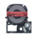 (まとめ) キングジム テプラ PRO テープカートリッジ マットラベル 12mm 赤(薄紅)/黒文字 SB12R 1個 【×5セット】