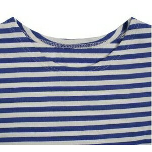 ロシア軍放出 ボーダーシャツ デットストック ブルー M