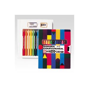 (まとめ) サクラクレパス クーピーペンシル ソフトケース入 FY12R1 入 【×5セット】