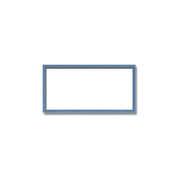 〔 長方形額 〕 木製額 カラー長方形額 350×200mm ブルー 縦横兼用額 カラー4色展開 額 額縁 フレーム
