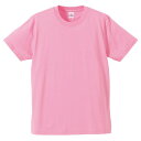 〔5枚セット〕 Tシャツ Lサイズ ピンク 綿100% 耐久性 半袖 tシャツ ティーシャツ ティシャツ トップス 衣類