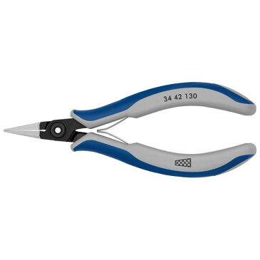 KNIPEX（クニペックス）3442-130 精密プライヤー ヒラ クロスメッシュ