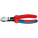 KNIPEX(クニペックス)7412-180 バネ付強力型斜ニッパー (SB)