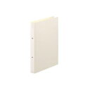 (まとめ) TANOSEE リングファイル(PP表紙) A4タテ 2穴 180枚収容 背幅31mm オフホワイト 1冊 【×20セット】