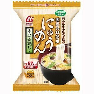 【まとめ買い】アマノフーズ にゅうめん まろやか鶏だし 15g（フリーズドライ） 48個（1ケース）【代引..